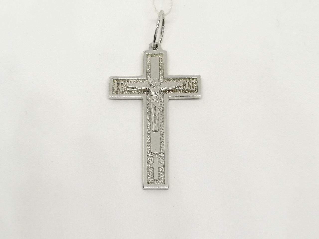 Срібний хрест Розп'яття Христа.   3491-Р