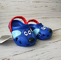 Кроксы синие собачки, пляжная обувь, сабо Jose Amorales 18-19р. по стельке 11,5 см