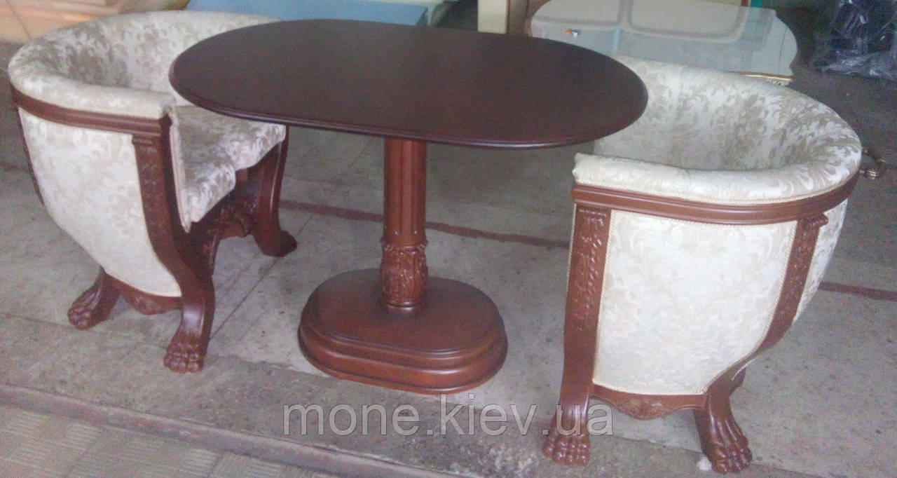 Стіл і два крісла "Тет-а-Тет" у тканині