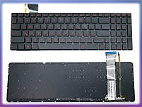 Клавиатура для ASUS GL552, GL552V, GL552J, GL552JX, GL552VL, GL552VW, GL552VX (RU Black без рамки с