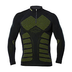 Термореглан Errea 3D WEAR VEGA L/S L/XL чорний/жовтий флуо (U740L000772)