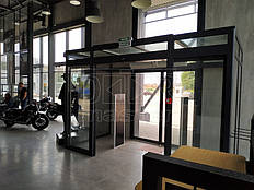 Автоматические раздвижные двери ERS, Диллерский центр мотоциклов Harley-Davidson 06.05.2019 (г. Днепр) 2