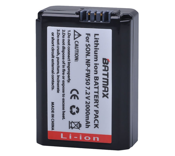 Купить Аккумулятор для фотоаппарата Sony NP-FW50 (BATMAX) 2000mAh, цена ...