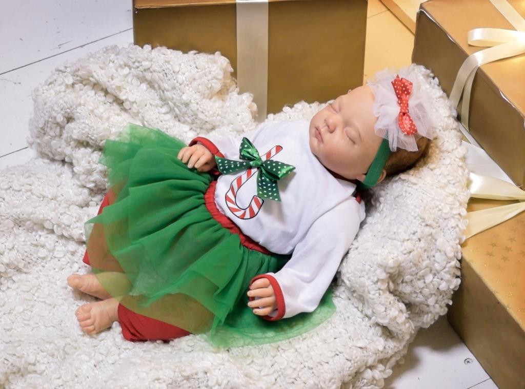 Дитячий новорічний костюм "Sweet Caramel" для дівчаток 6-9 міс. (р. 74) ТМ MagBaby 106220