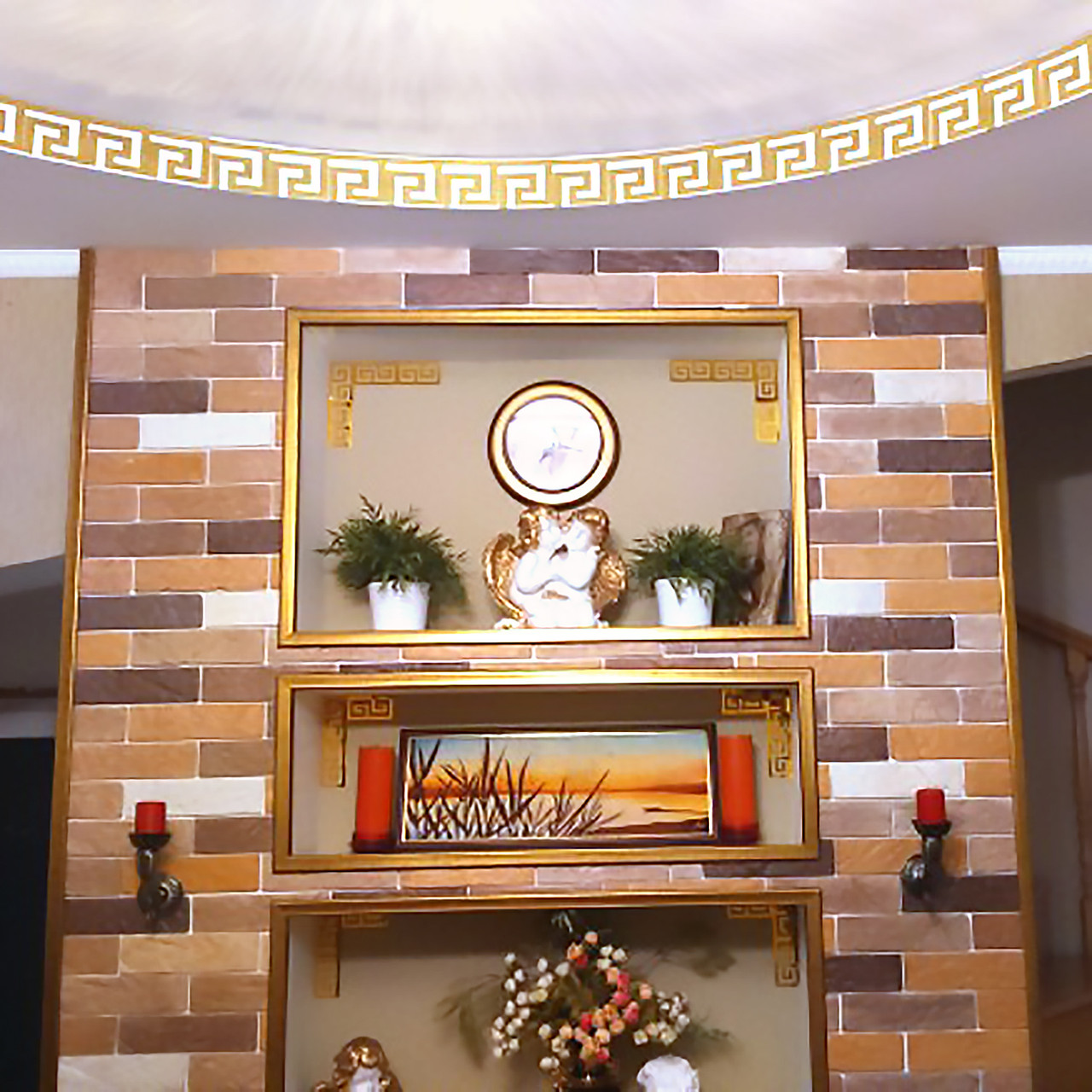 Декоративные зеркальные наклейки на стены «лабиринт мини». Интерьерные акриловые наклейки золото, versace - фото 8 - id-p960864338