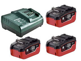 Набір акумуляторів METABO 3 X LIHD 5,5 AH, (ASC 30-36 V)