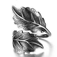 Женское серебряное кольцо 4 грамма 925 пробы "Magic leaves" с регулируемым размером