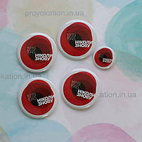 Закатний значок червоний мак, 44мм