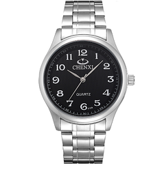 Чоловічий наручний годинник з нержавіючої сталі CHENXI CX-010A Чорний