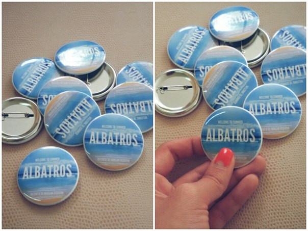 Альбатрос значок для летнего лагеря