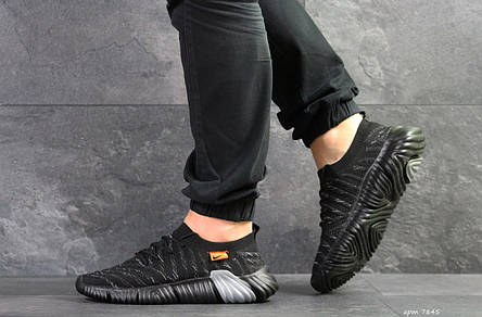 Чоловічі текстильні кросівки Nike,чорні з сірим 43,44,45 р, фото 2