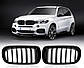 Решітки радіатора ніздрі BMW X5 F15/X6 F16 2013-2018 р.в. з одиночними ребрами, фото 3