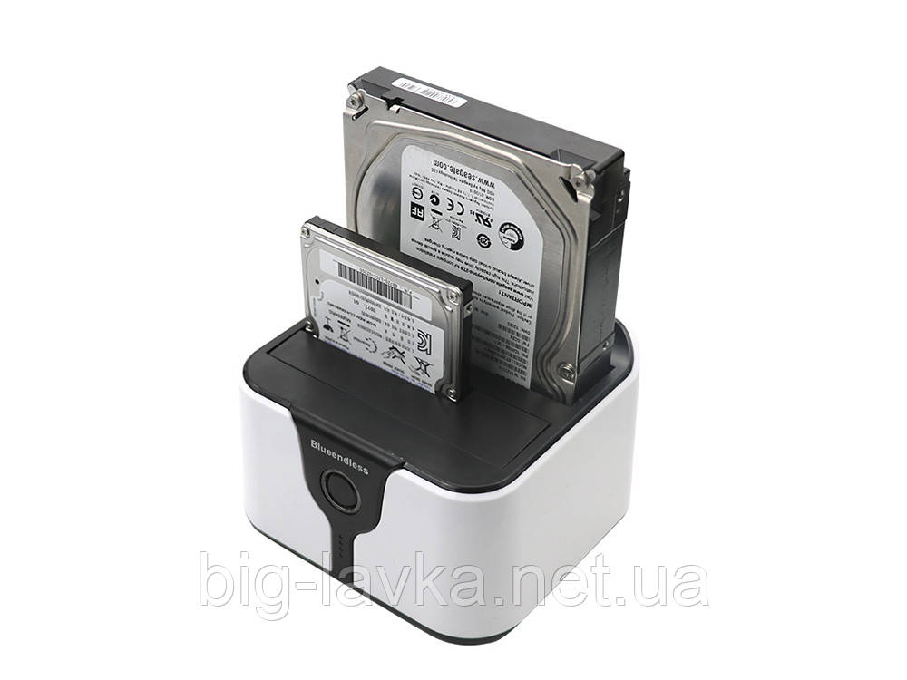Док станція для HDD/SSD 2.5-3.5 Blueendless з функцією клонування SATA III USB 3.0, фото 1