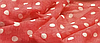 Шифон білий горох 8 мм. корал жатка, фото 2