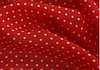 Шифон білий горох 2 мм. на червоному, фото 2