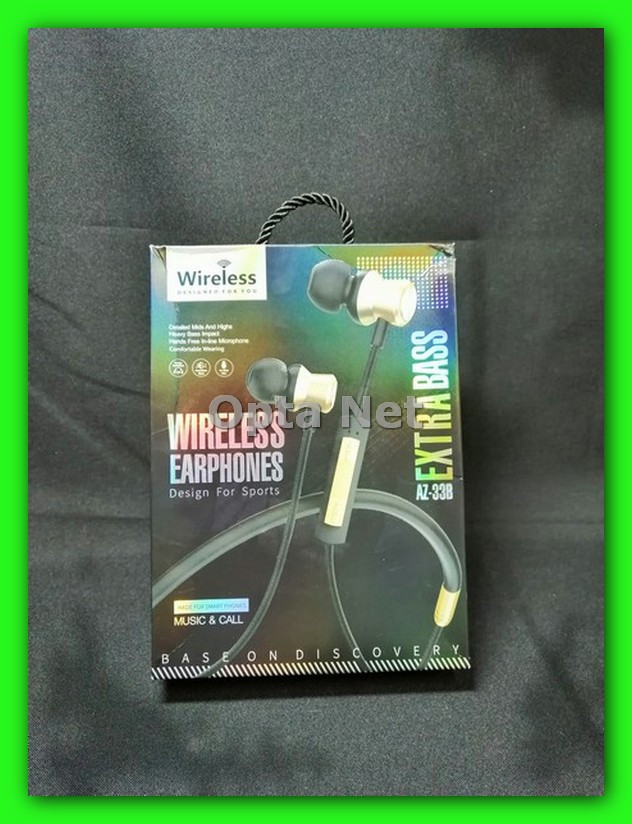 Навушники безпровідні Bluetooth Wireless AZ-33B Extra Bass