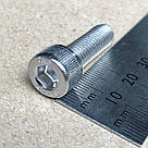 Гвинт М8х25 c внутрішнім шестигранником Inbus DIN 912 з нержавіючої сталі А2, фото 2