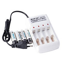 Набір Зарядний 4х канальний пристрій з 4 акумулятори АА 4500ма JIABAO JB-212 (N007695), фото 2