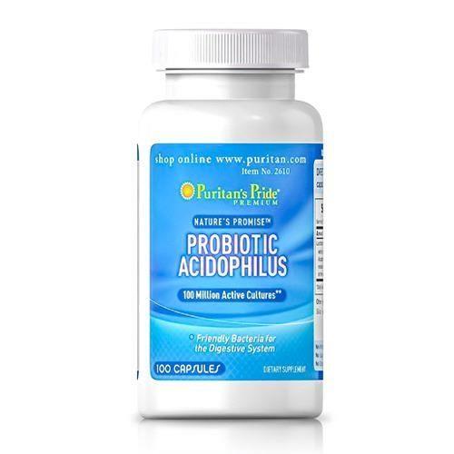Puritan's Pride Probiotic Acidophilus, Пробіотик Ацидофілус (100 капс.)