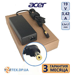 Зарядний пристрій для ноутбука 5,5-1,7 mm 3,42A 19V 65W Acer китай бу