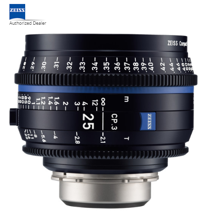 Об'єктив ZEISS CP.3 25mm T2.1 Compact Prime Lens (Nikon F Mount, Feet) (2181-405)