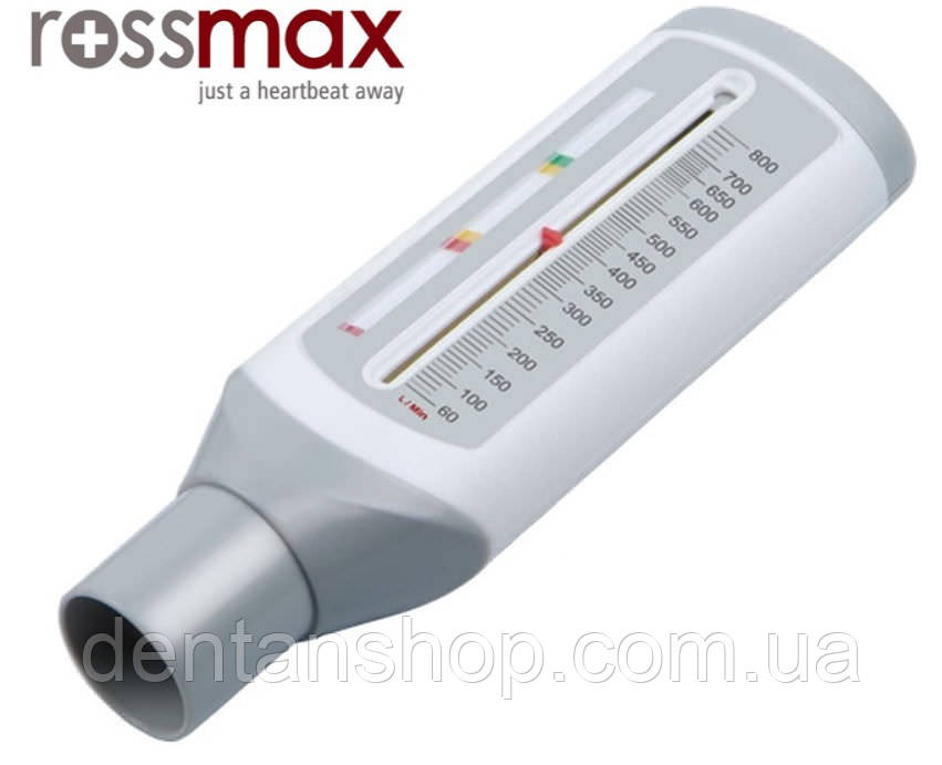 Пікфлометр ROSSMAX PF120A для вимірювання пікової швидкості видиху 60-800 л/хв, Швейцарія, фото 1