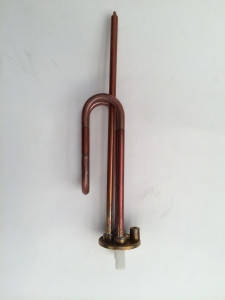 Тен 1,5 кВт, фланець, гнутий, під анод (Туреччина), фото 1