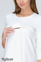 Стильне біле плаття для вагітних і годуючих мам розмір 42 44 46 48 50, фото 2
