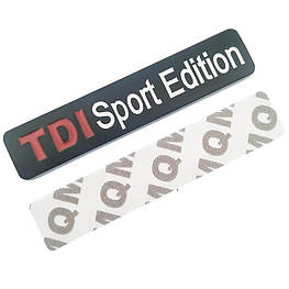 3D емблема - TDI Sport Edition - чорна
