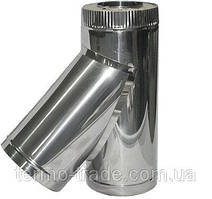 Трійник 45° з термоізоляцією неіржавка сталь у неіржавці