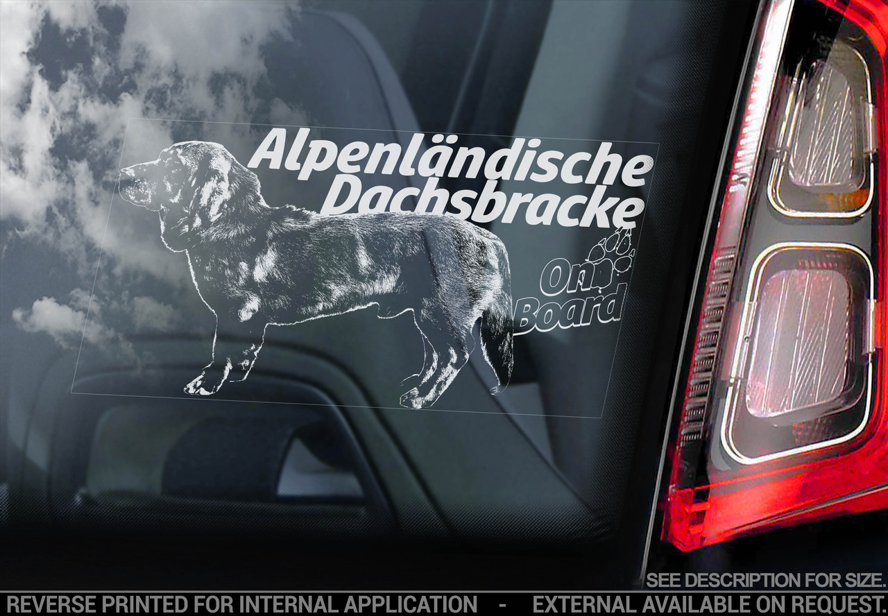 Альпійський таксоподібний бракок стикер, фото 1