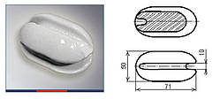 Ізолятор порцеляновий орешковый ІТО-20 (50х71мм) ИЛЮТ. 757511.011-08