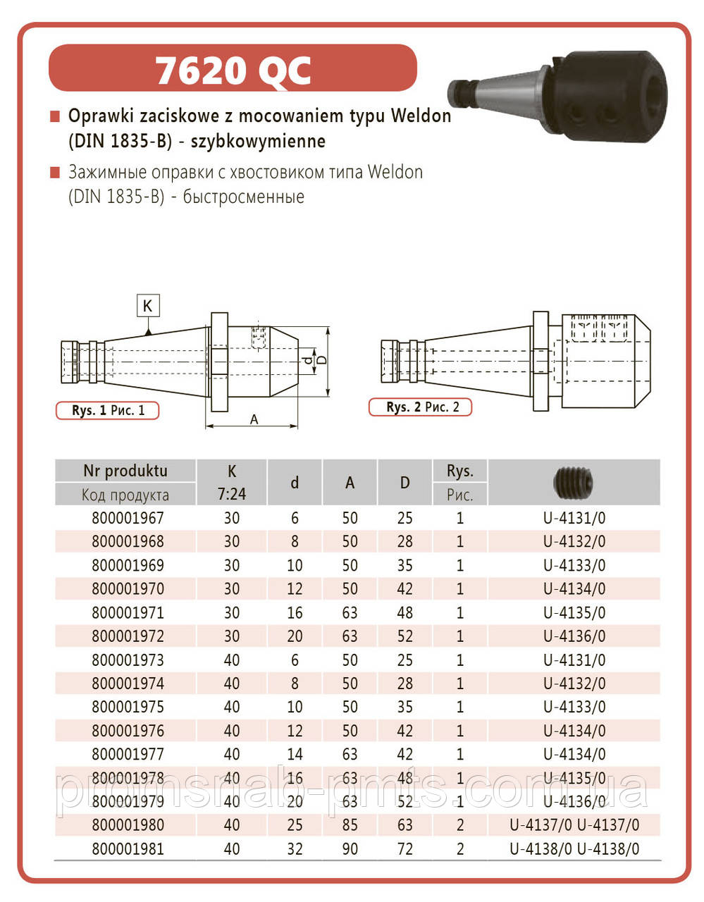 ОПРАВКА 7620-30-6-40 DIN 2080