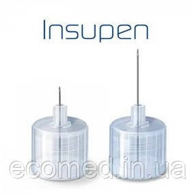 Голки стерильні INSUPEN для інсулінових ручок, 8 мм, 30G - 0,30 мм, 100 шт/уп., фото 1