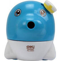 Чинка механічна Deli 0683 мікс пласт н/прозо "Дельфін" з/конт, фото 4