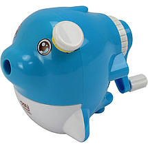 Чинка механічна Deli 0683 мікс пласт н/прозо "Дельфін" з/конт, фото 3