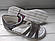 Босоножки TomM 3707A темне срібло 36р, фото 6