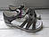 Босоножки TomM 3707A темне срібло 36р, фото 8