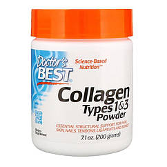 Doctor's Best Best Collagen Types 1 and 3 Powder Unflavored, 200 грамм