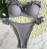 Жіночий роздільний пляжний купальник пуш ап paradise flower, фото 4