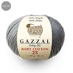 GAZZAL BABY COTTON 25 (50% - хлопок, 50% - акрил)