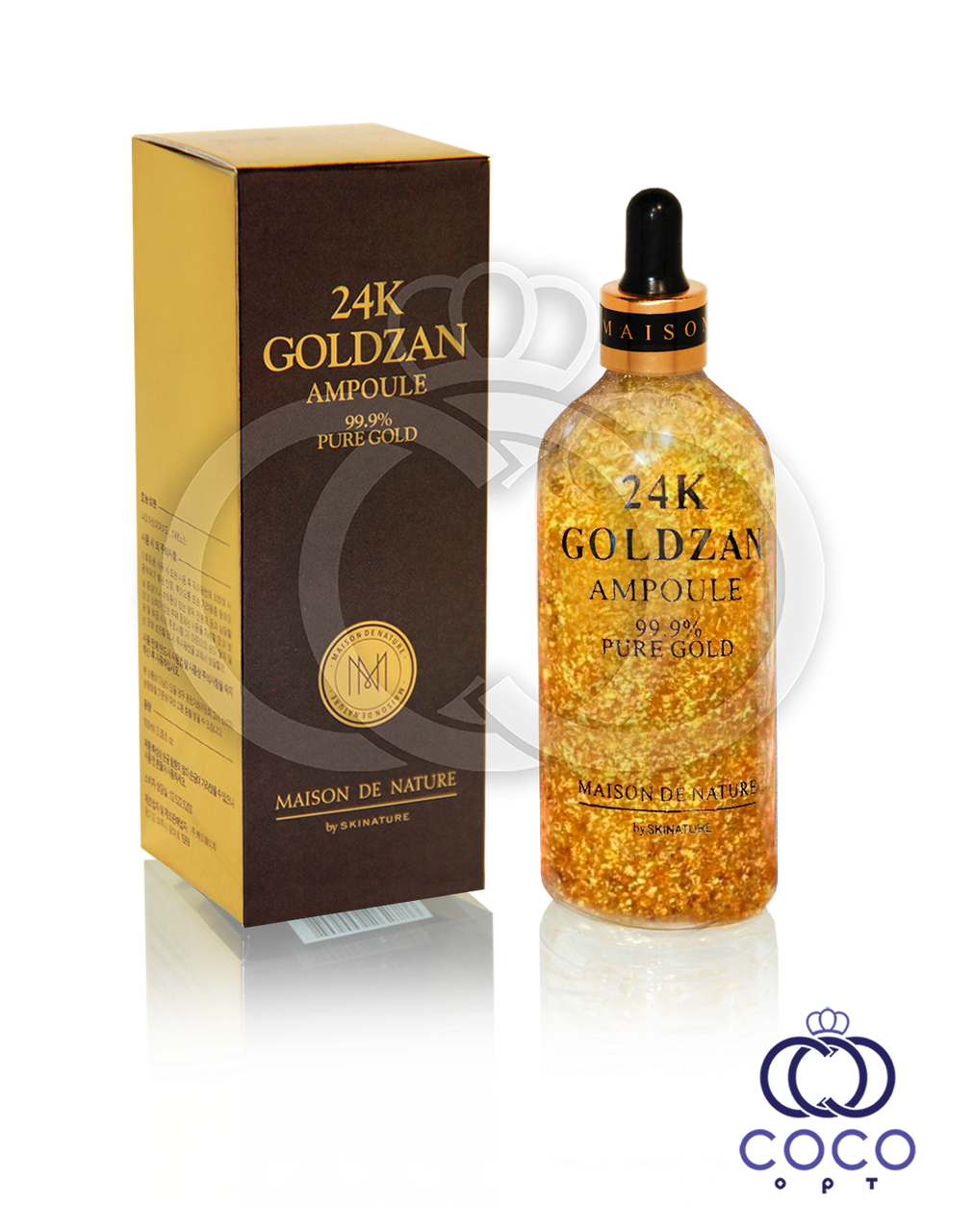 Омолоджуюча сироватка для обличчя з золотом Goldzan 24K Gold Ampoule