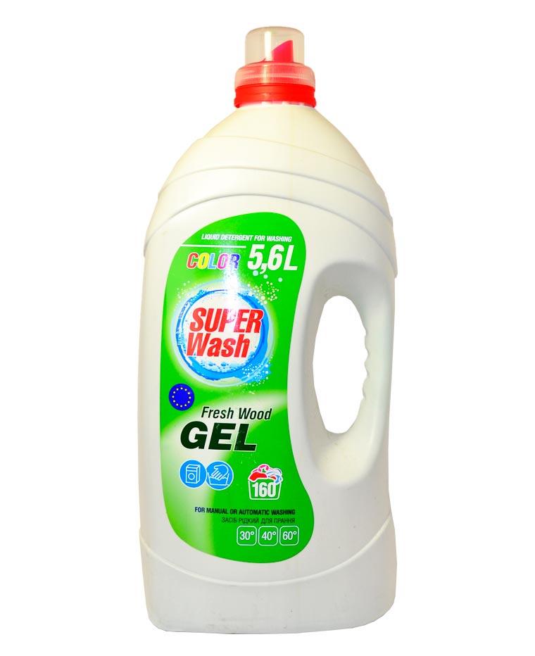 Гель для прання Пуся Super Wash Color Ваш Супер 5,6 л ( 160 пр)