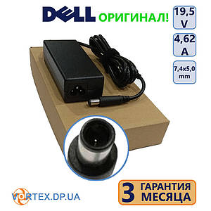 Зарядний пристрій для ноутбука 7,4-5,0 pin 4,62A 19,5V 90W Dell оригінал б/в