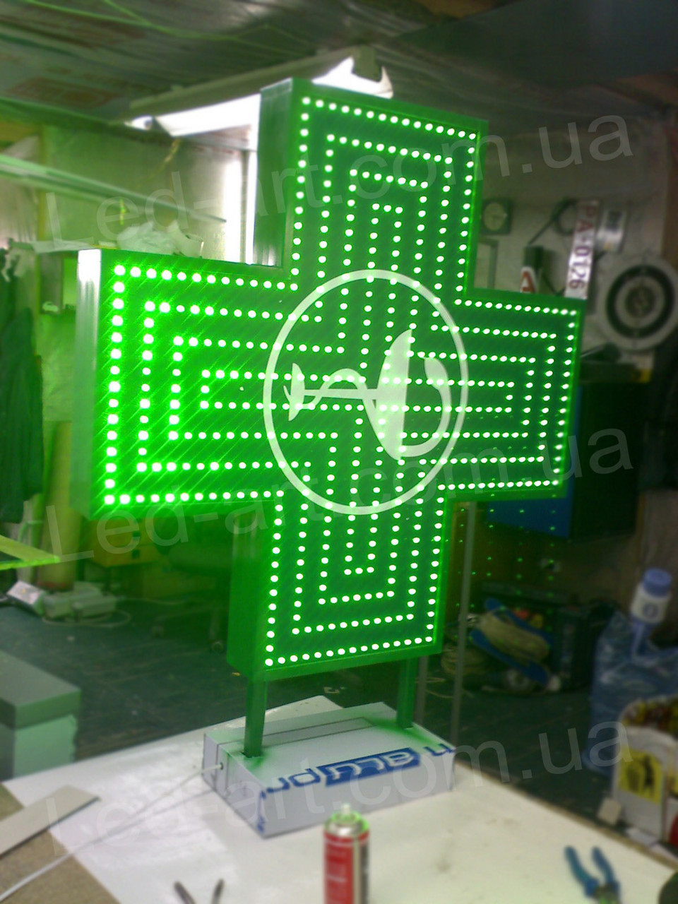 Светодиодный аптечный крест односторонний LED-ART-800-1 - фото 2 - id-p95007315