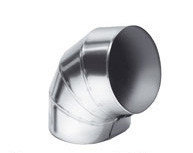 Кут ПВХ K-flex 20х076 AL CLAD на трубу з теплоізоляцією для зовнішнього застосування.