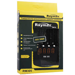 Універсальний зарядний пристрій Raymax RM305 (4xAA/4xAAA/Крона) Ni-MH/Ni-CD