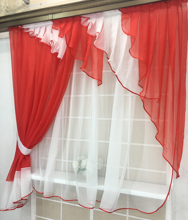 Кухонная тюль готовая недорого, Джабо, Резетка, Альбо, Мир штор, готовые шторы, готовые шторы в кухню