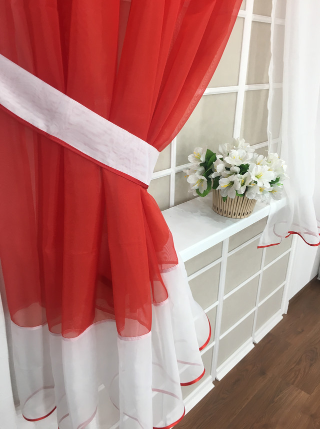 Кухонная тюль готовая недорого, Джабо, Резетка, Альбо, Мир штор, готовые шторы, готовые шторы в кухню