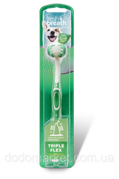 Зубна щітка для собак Tropiclean TripleFlex, фото 1